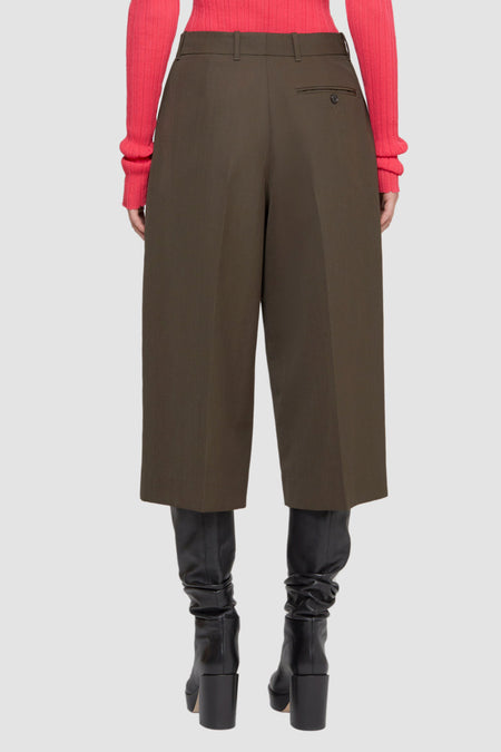 Cotton Poplin Pleated Culottes