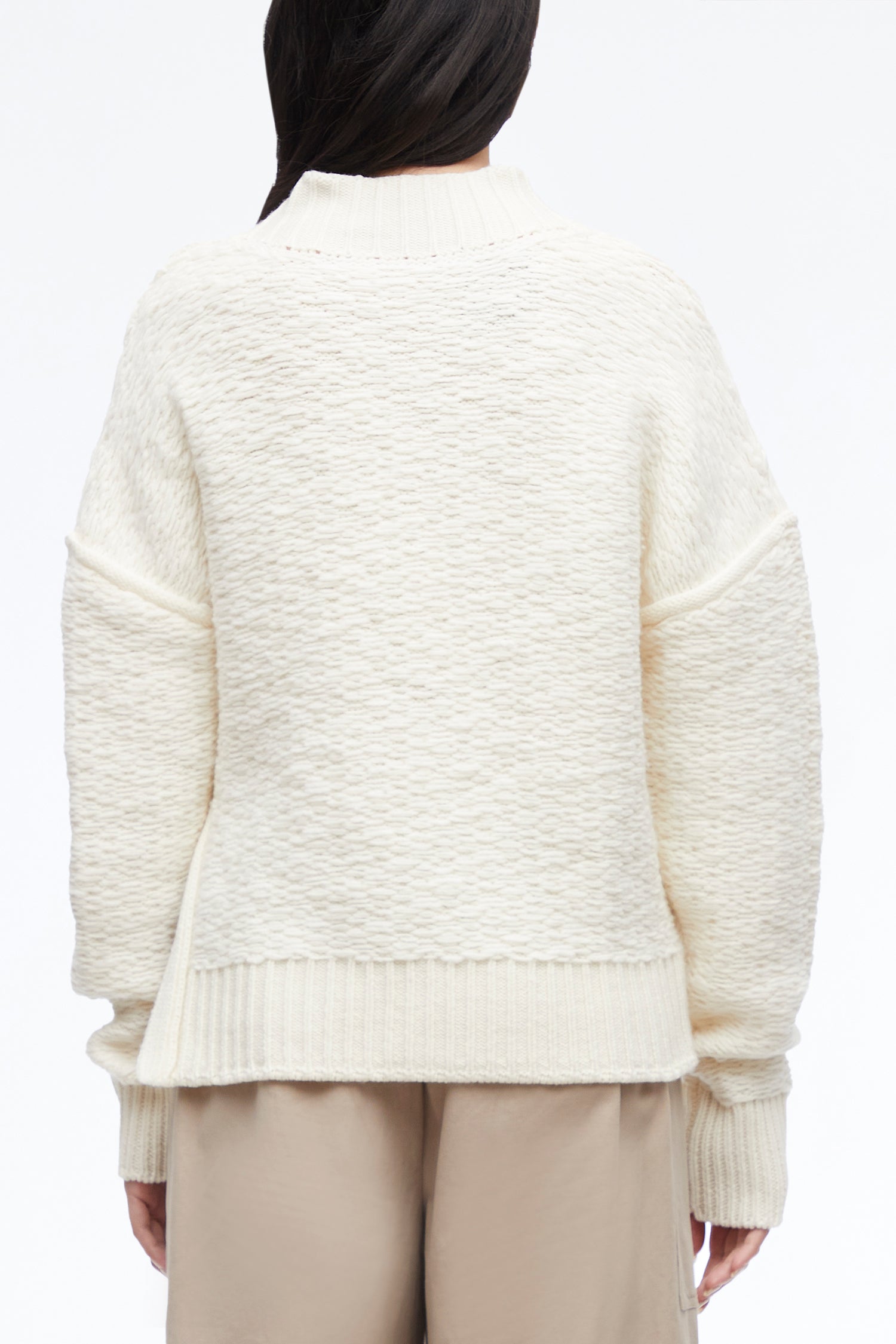 Wool Jacquard Turtleneck Sweater