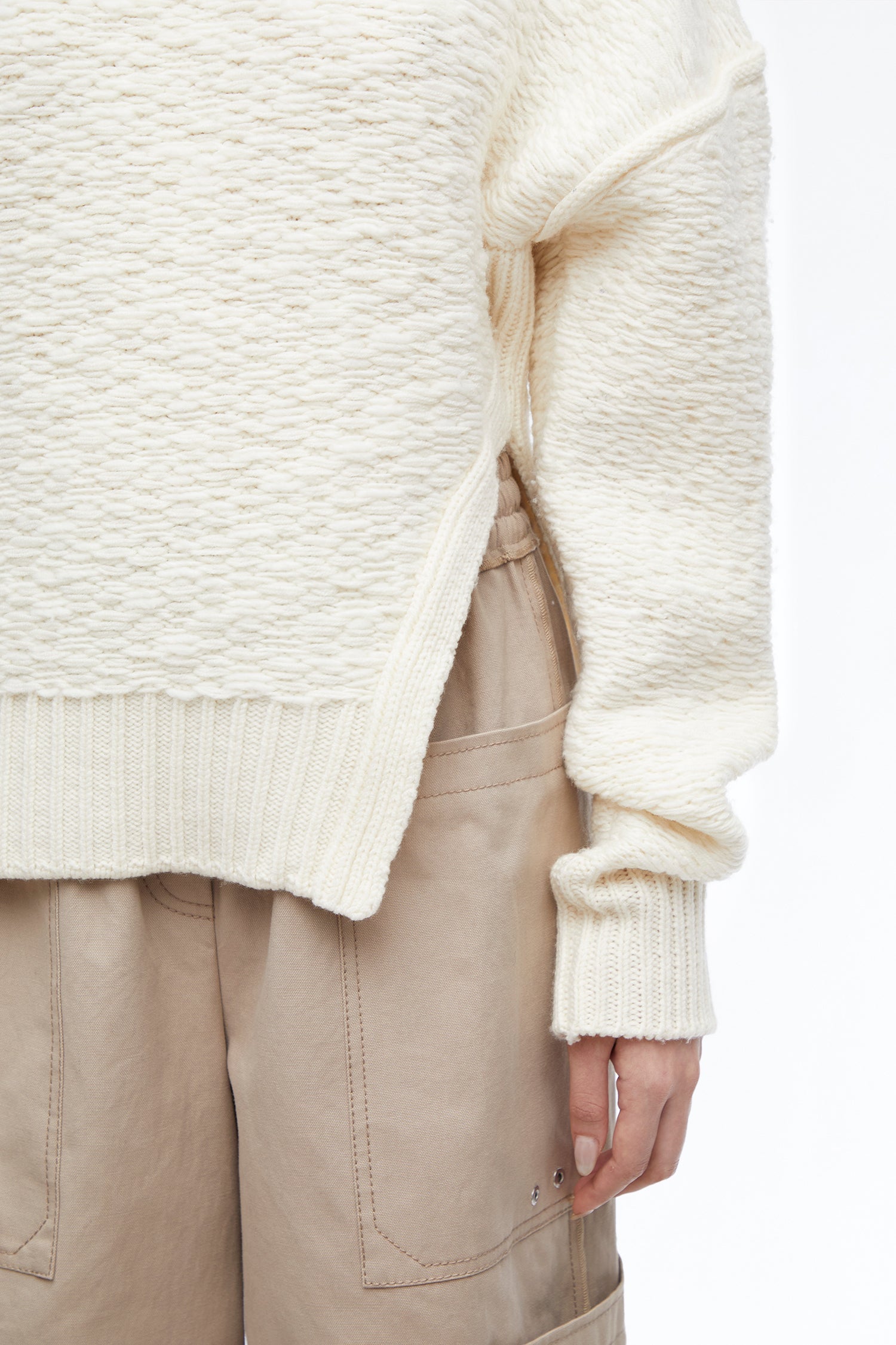 Wool Jacquard Turtleneck Sweater