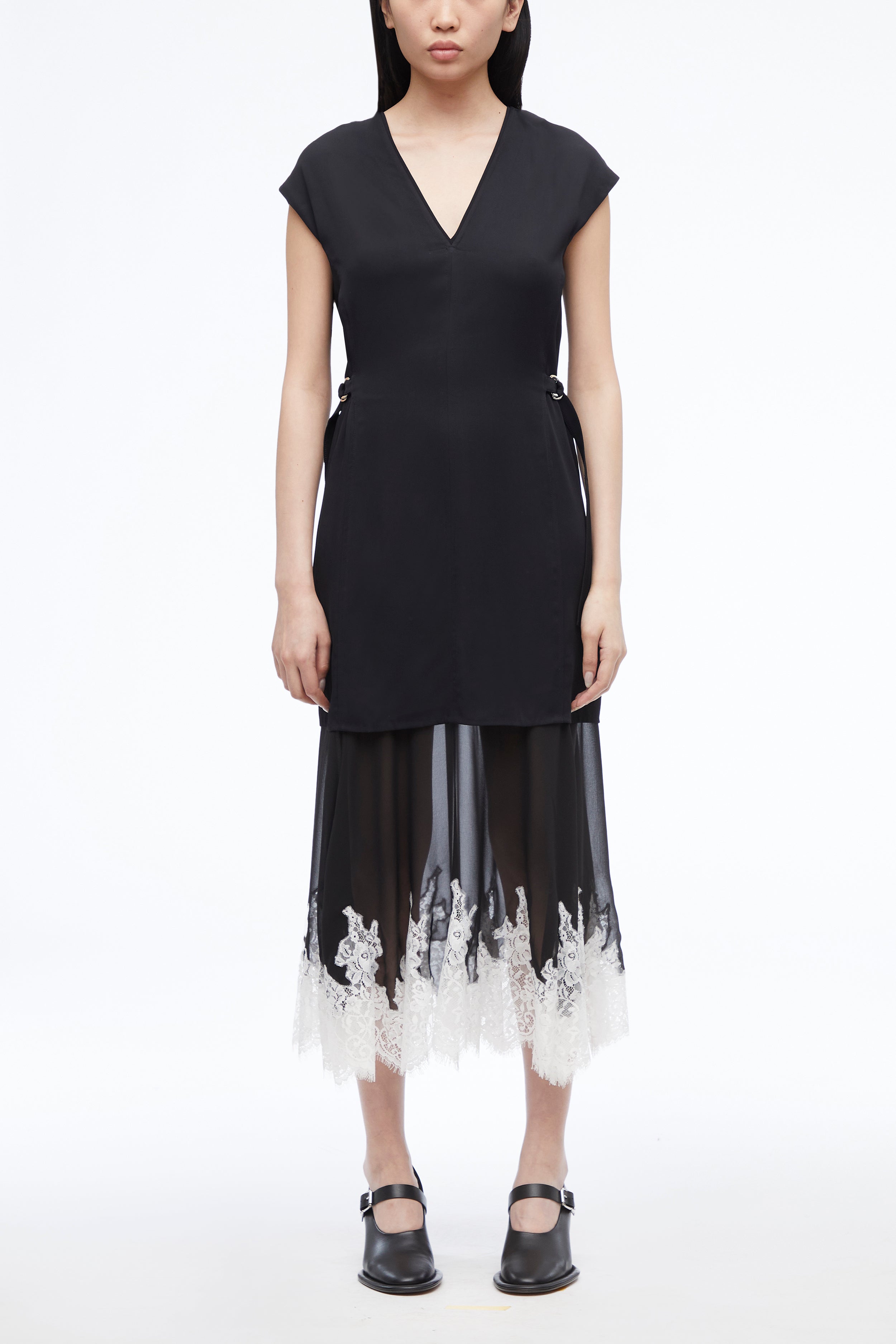 lace combo dress Formal Train Skirt & Lace Top Combo Dress For Women