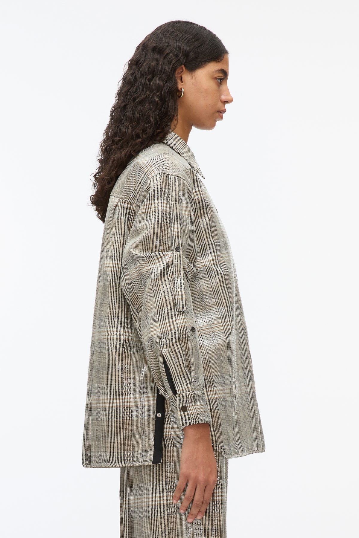 Veste 3.1 Phillip Lim à Paillettes - Taille US 8, Noir, Revers, Doublure Soie, Neuf Sans étiquette Papier