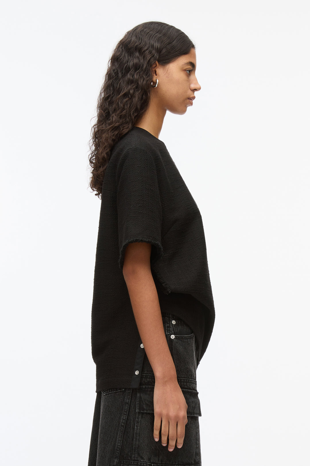 Fringe Tweed Tee