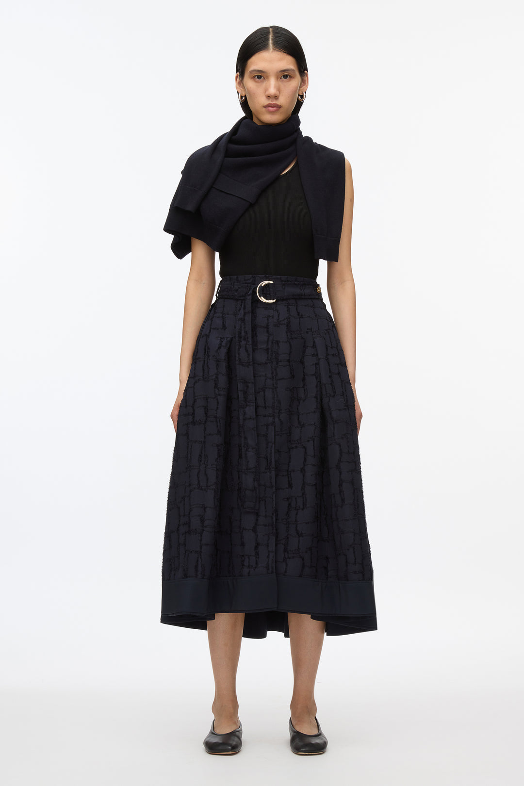 Check Fil Coupé Skirt