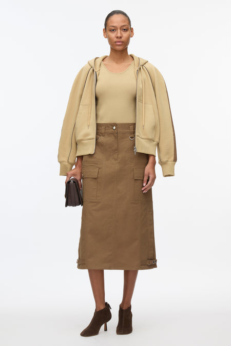 Cropped Kick Flare Trouser