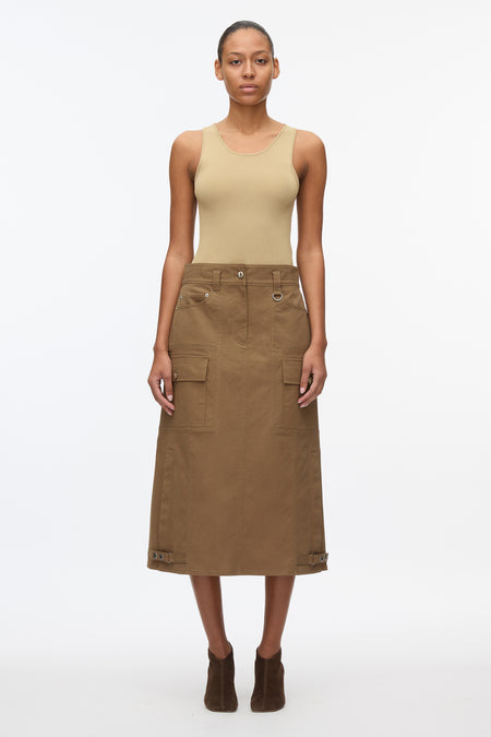 Cropped Kick Flare Trouser