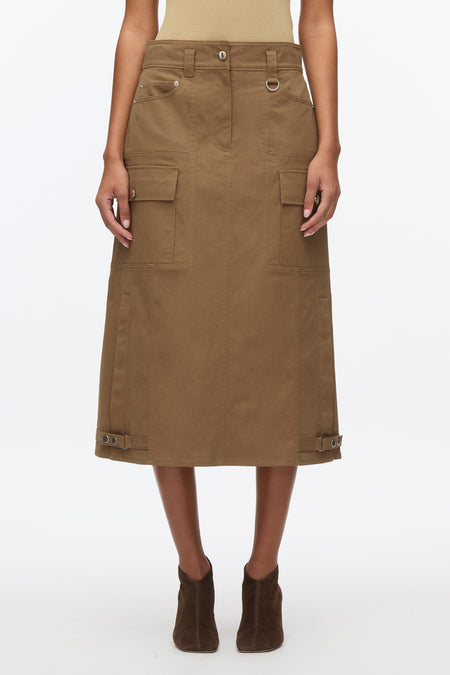 Cropped Kick Flare Trouser