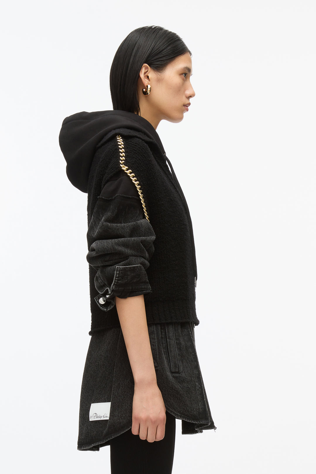 Chainlink Bouclé Cropped Polo