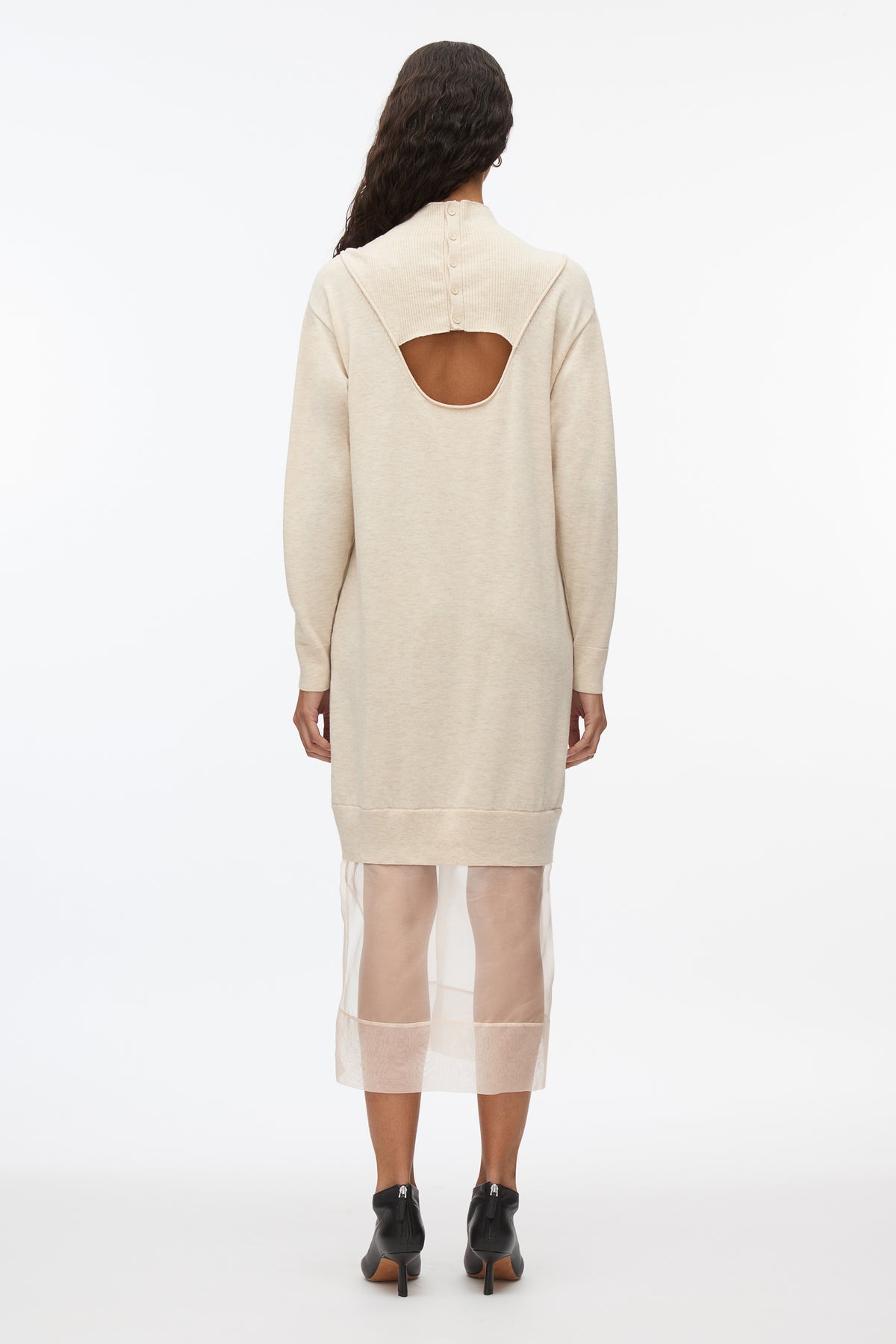 Mockneck Knit Dress with Lace Inlay – 3.1 Phillip Lim
