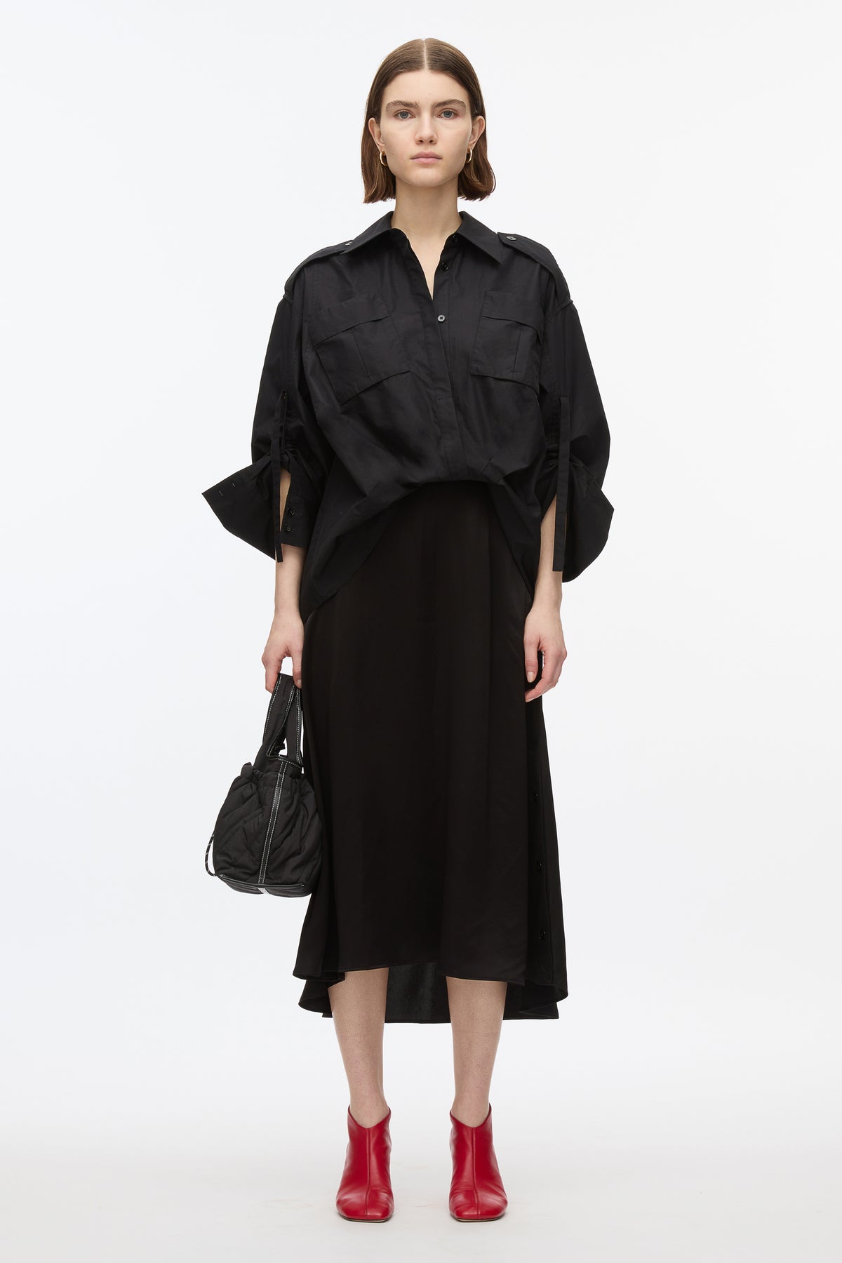 phillip lim shirt dress Utility Shirt Dress with Pleated Wrap Skirt  3.1 Phillip Lim