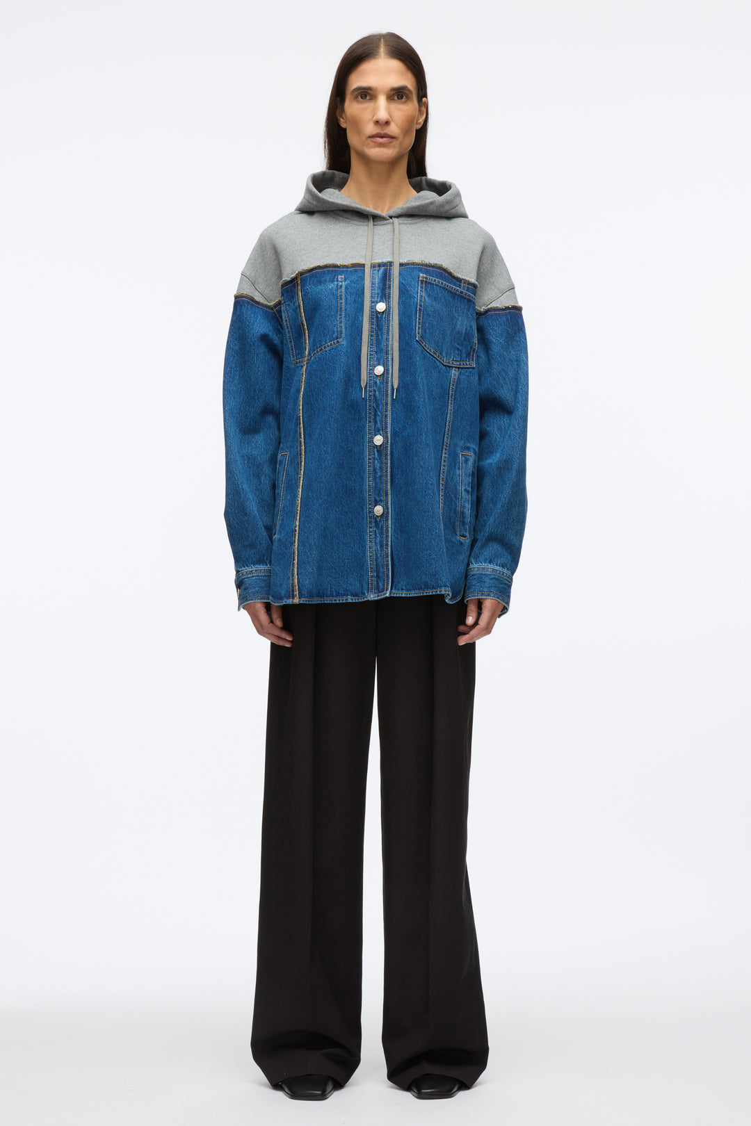 Hybrid Denim Hoodie