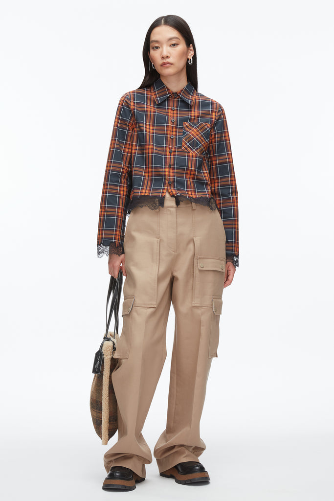 Plaid Mix Cropped Shirt – 3.1 Phillip Lim