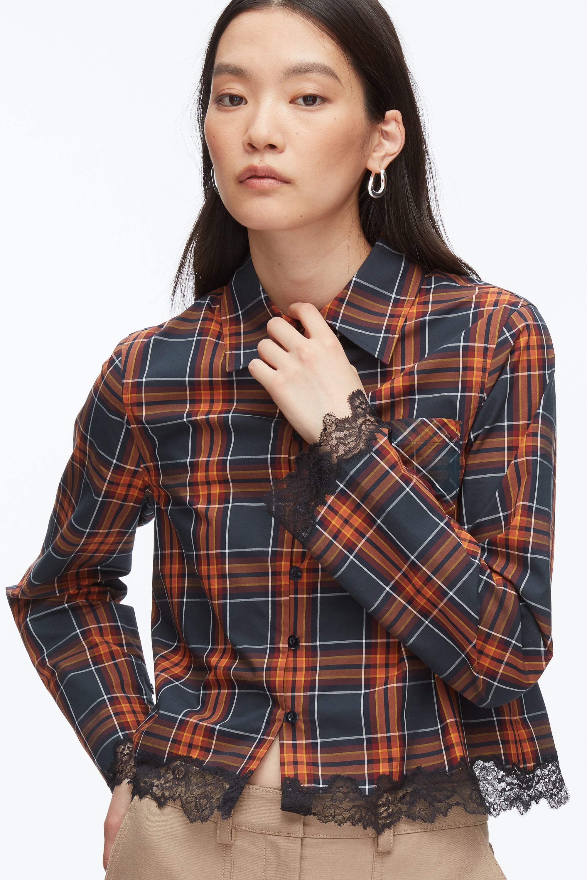 Plaid Mix Cropped Shirt – 3.1 Phillip Lim