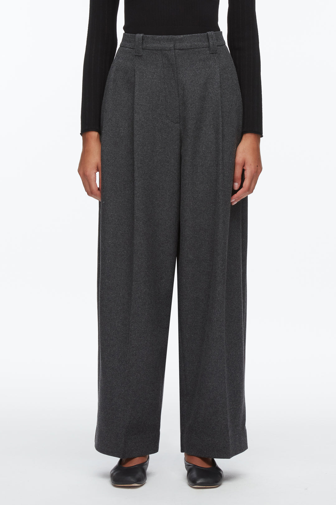 Flannel Double Pleat Trouser