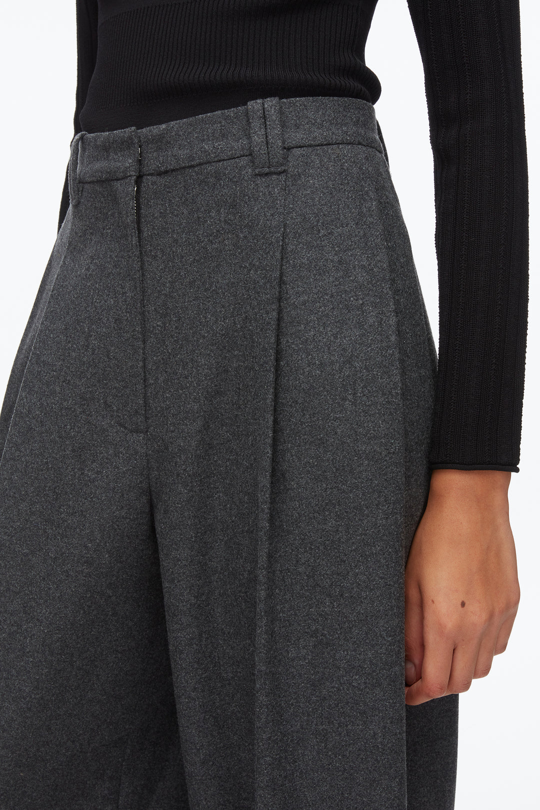 Flannel Double Pleat Trouser