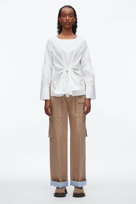 Compact Rib Mockneck Top