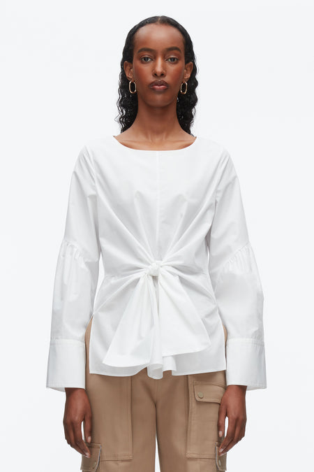 Compact Rib Mockneck Top