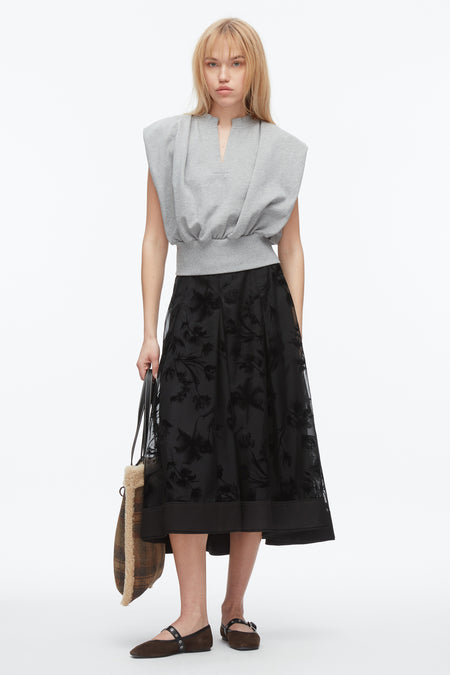 Belted Midi Skirt