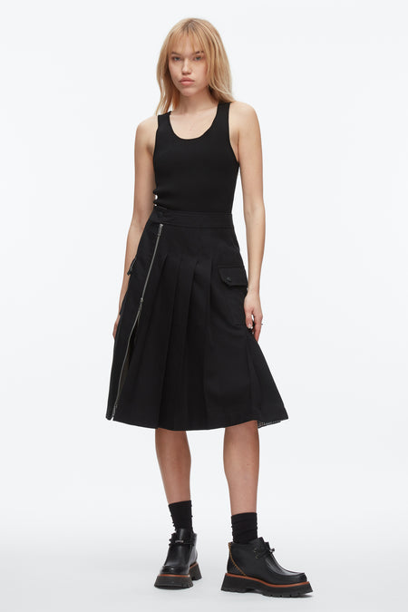 Belted Midi Skirt