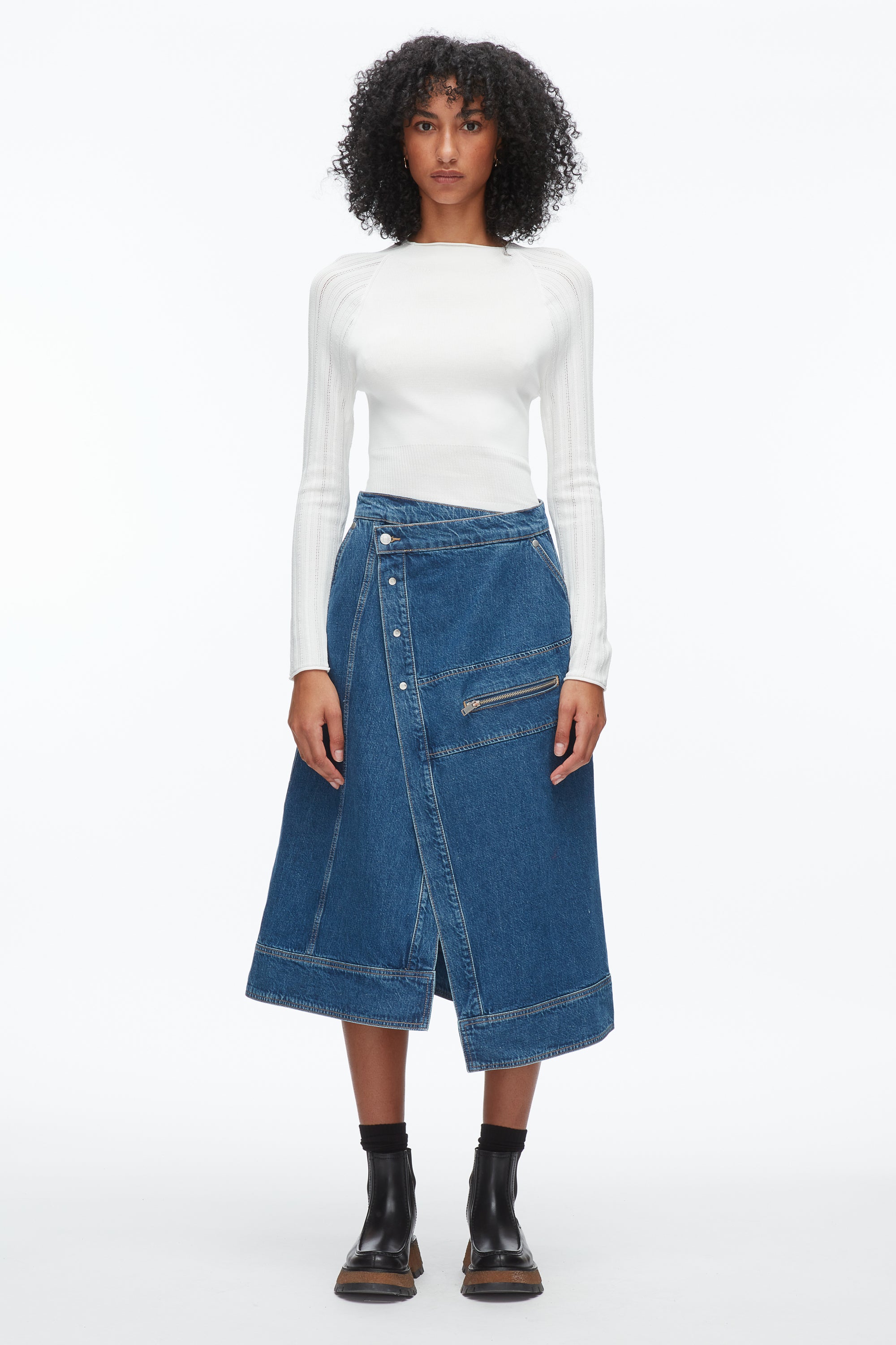 Denim Wrap Skirt – 3.1 Phillip Lim