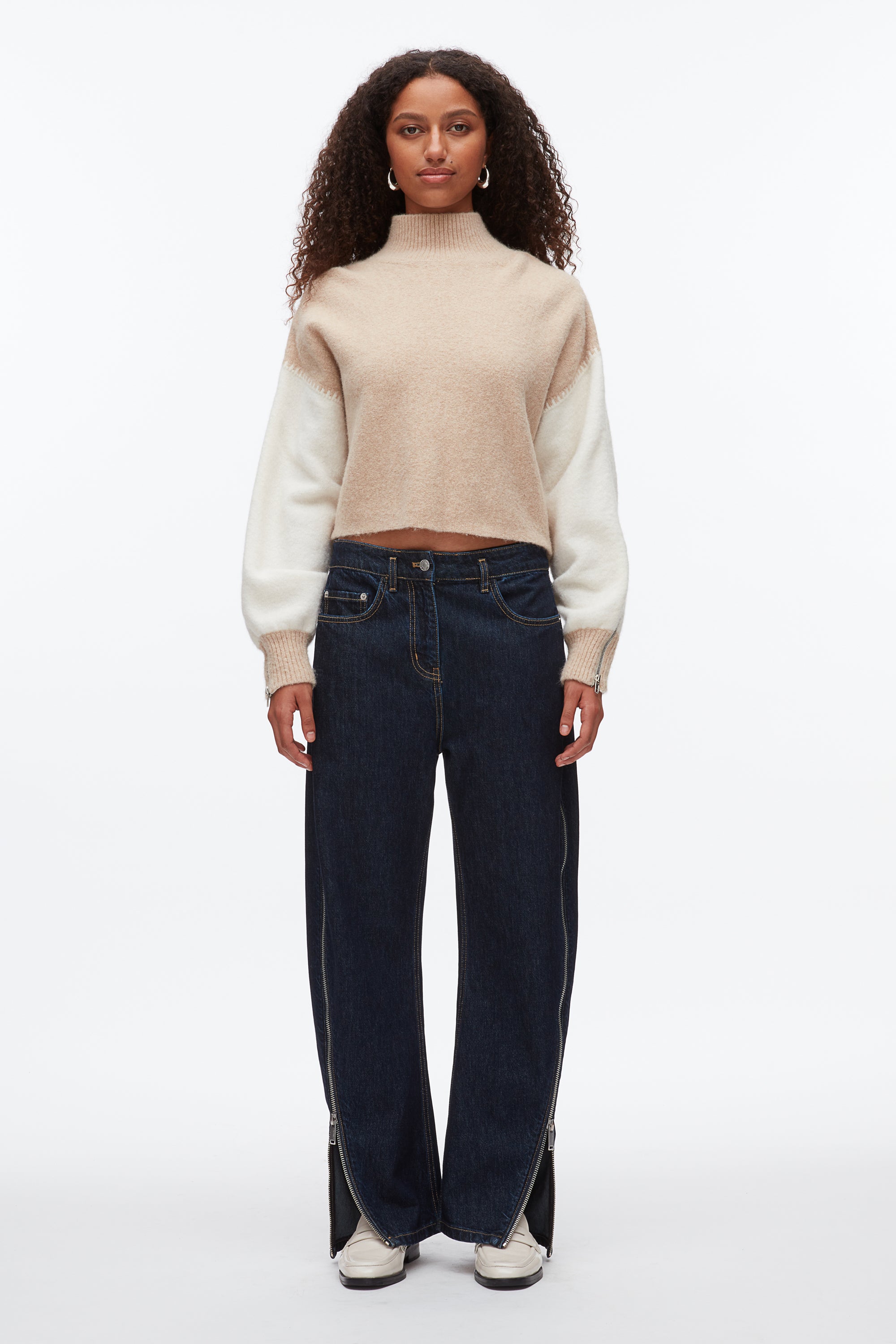Colorblock Zip Sleeve Turtleneck – 3.1 Phillip Lim