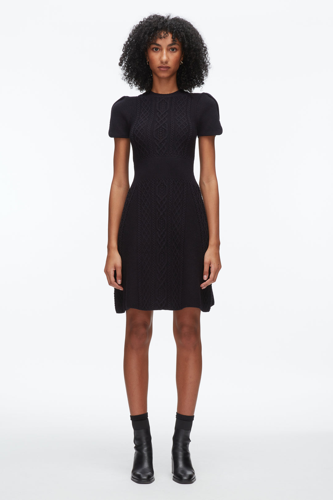 Cable Mix Tulip Dress