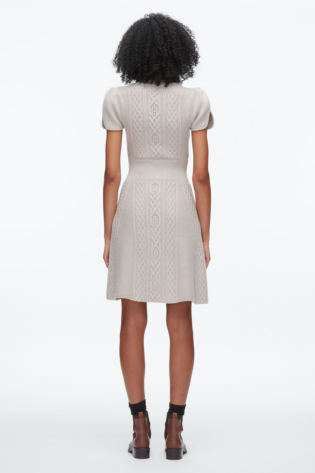Cable Mix Tulip Dress