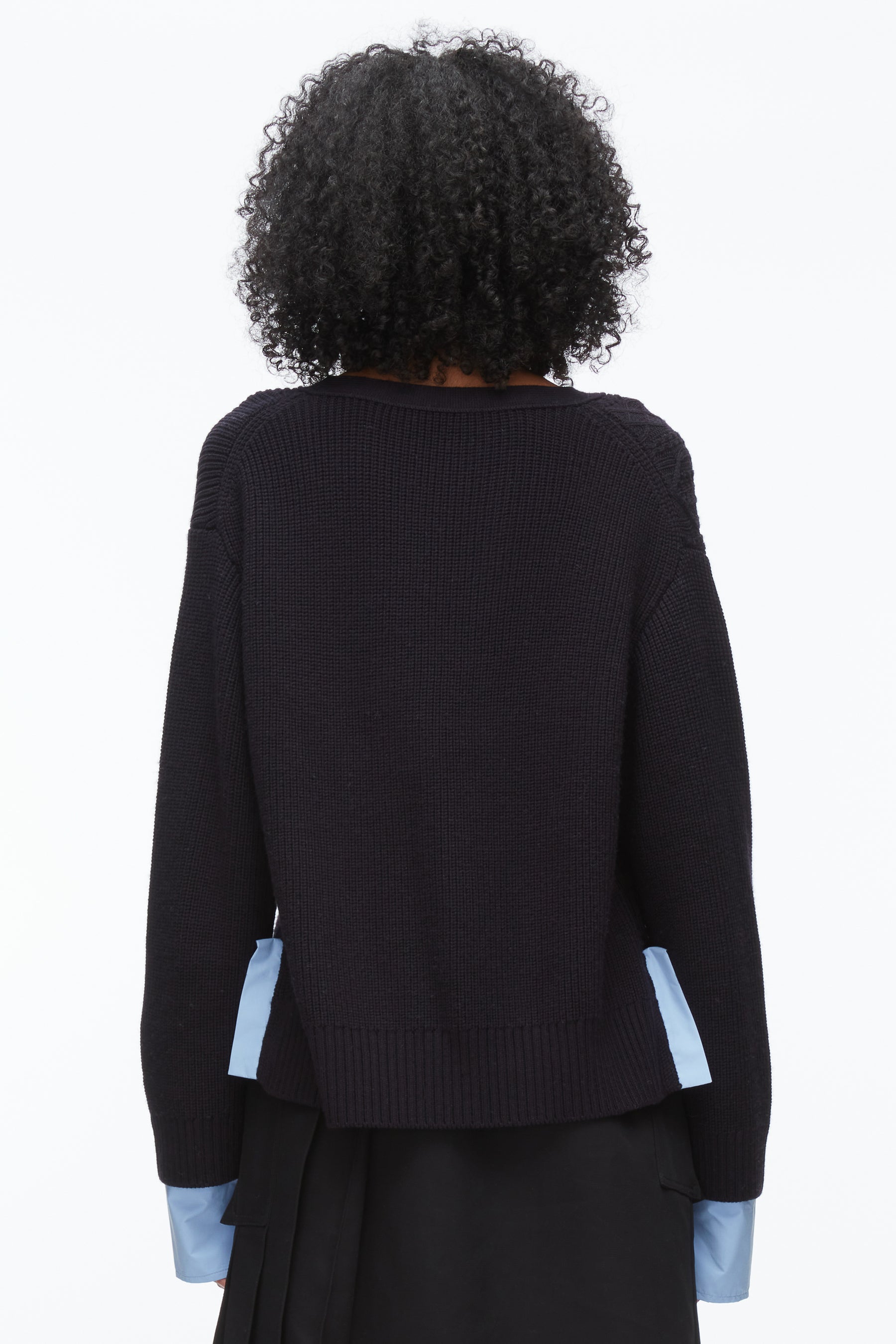 Cable Mix Boyfriend Cardigan