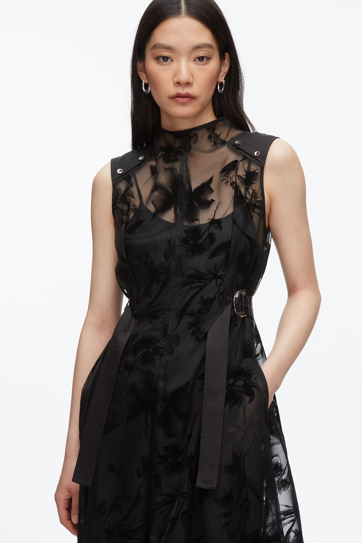 organza dress black OTIS