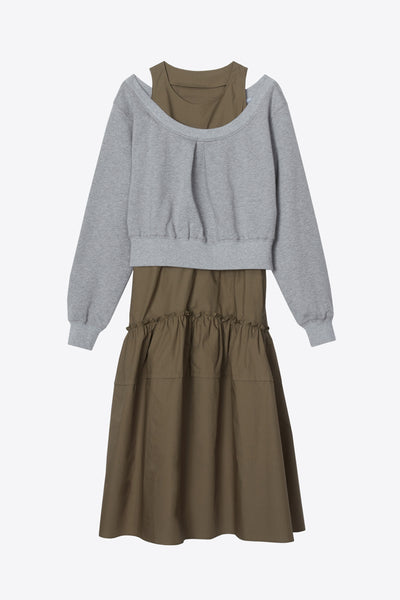 3.1 phillip lim layered look utility dress Utility Shirt Dress with Pleated Wrap Skirt 3.1 Phillip Lim