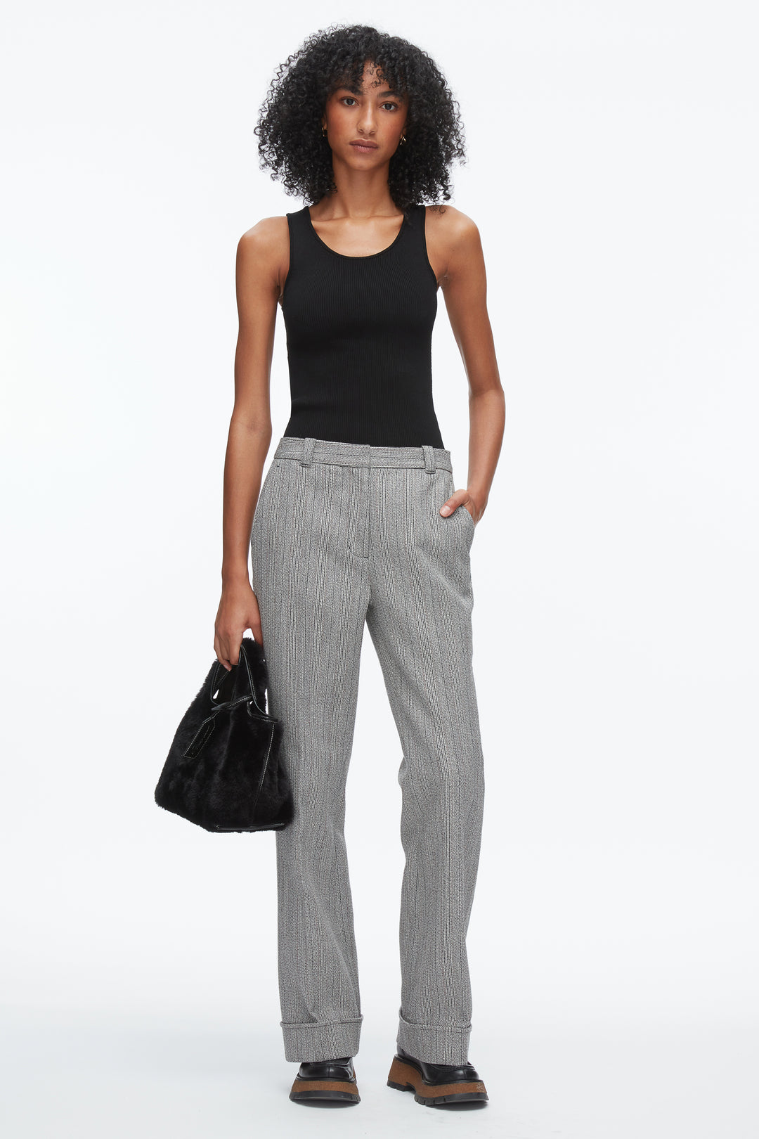 Jaspé Tailored Flare Trouser