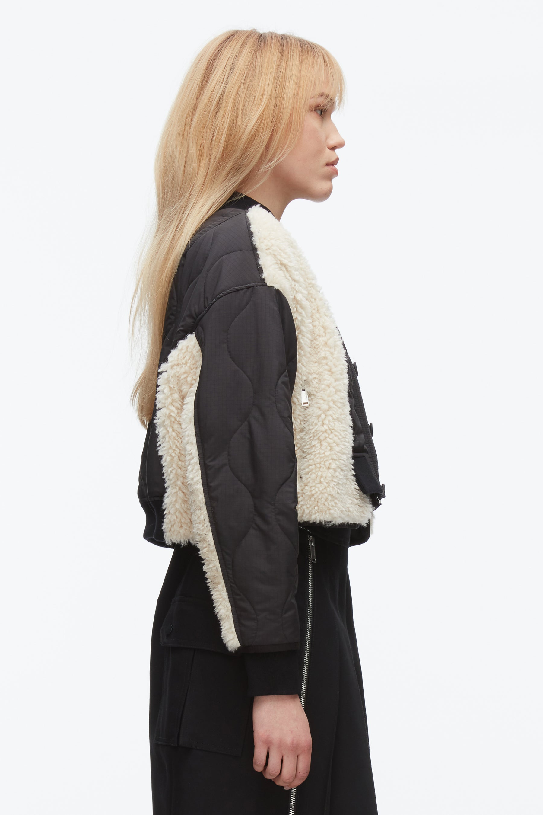 Cropped Sherpa Combo Bomber