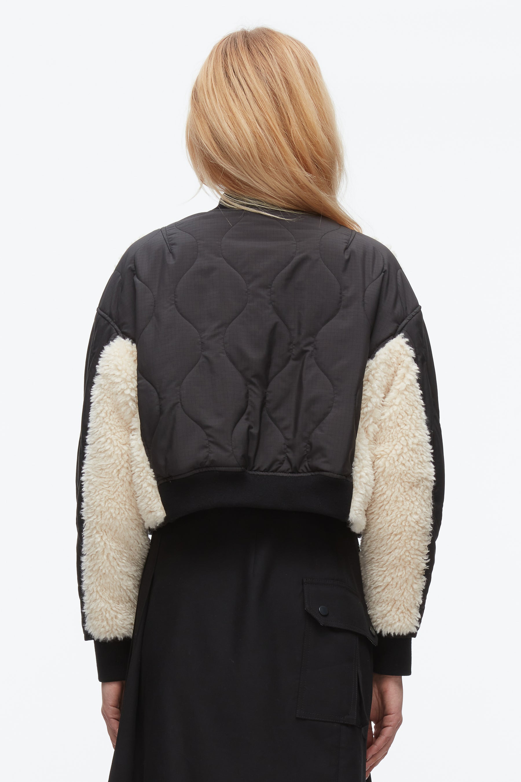 Cropped Sherpa Combo Bomber