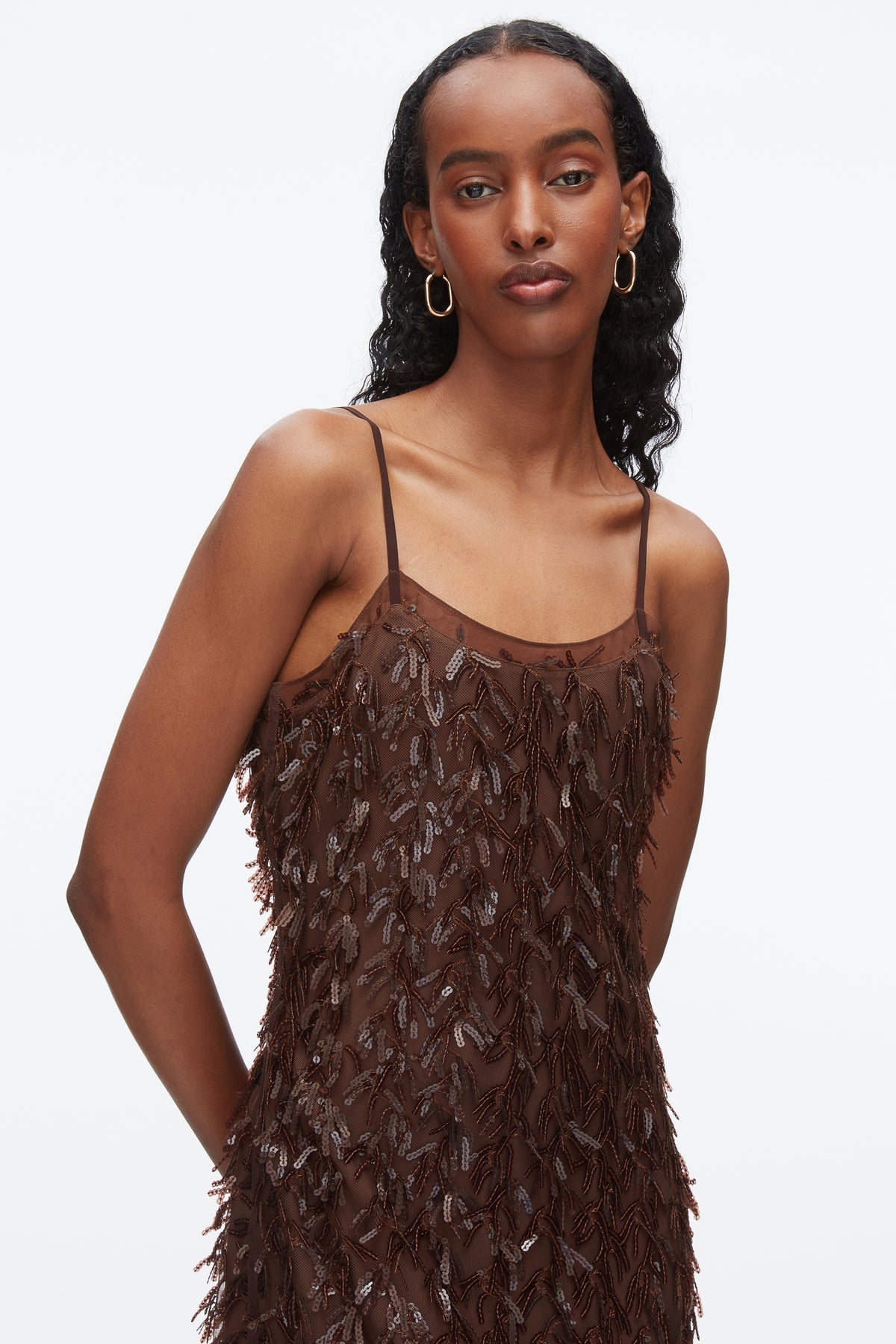 3.1 phillip lim sequin dress Fringe Sequins Slip Dress