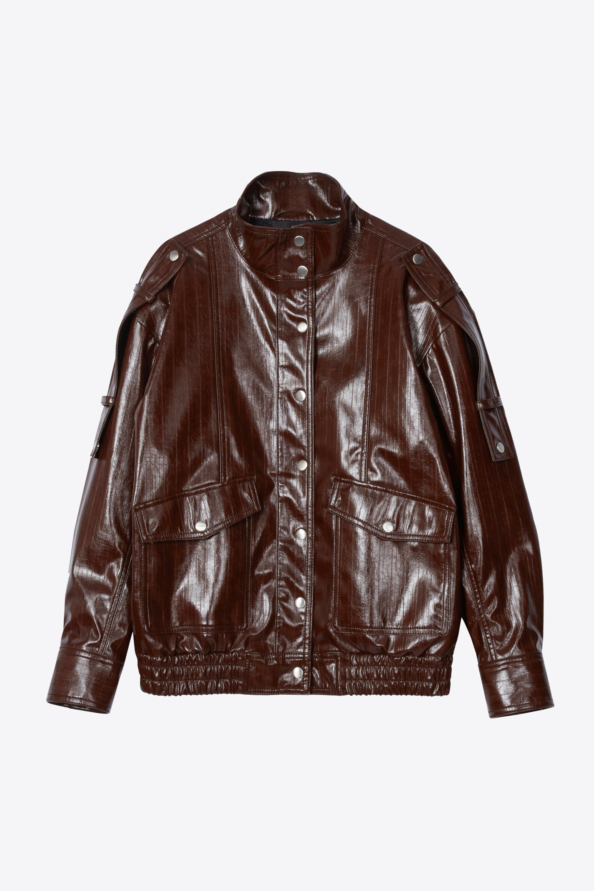 3.1 Phillip Limフライトジャケット。 Textured Faux Leather Flight Jacket – 3.1 Phillip Lim
