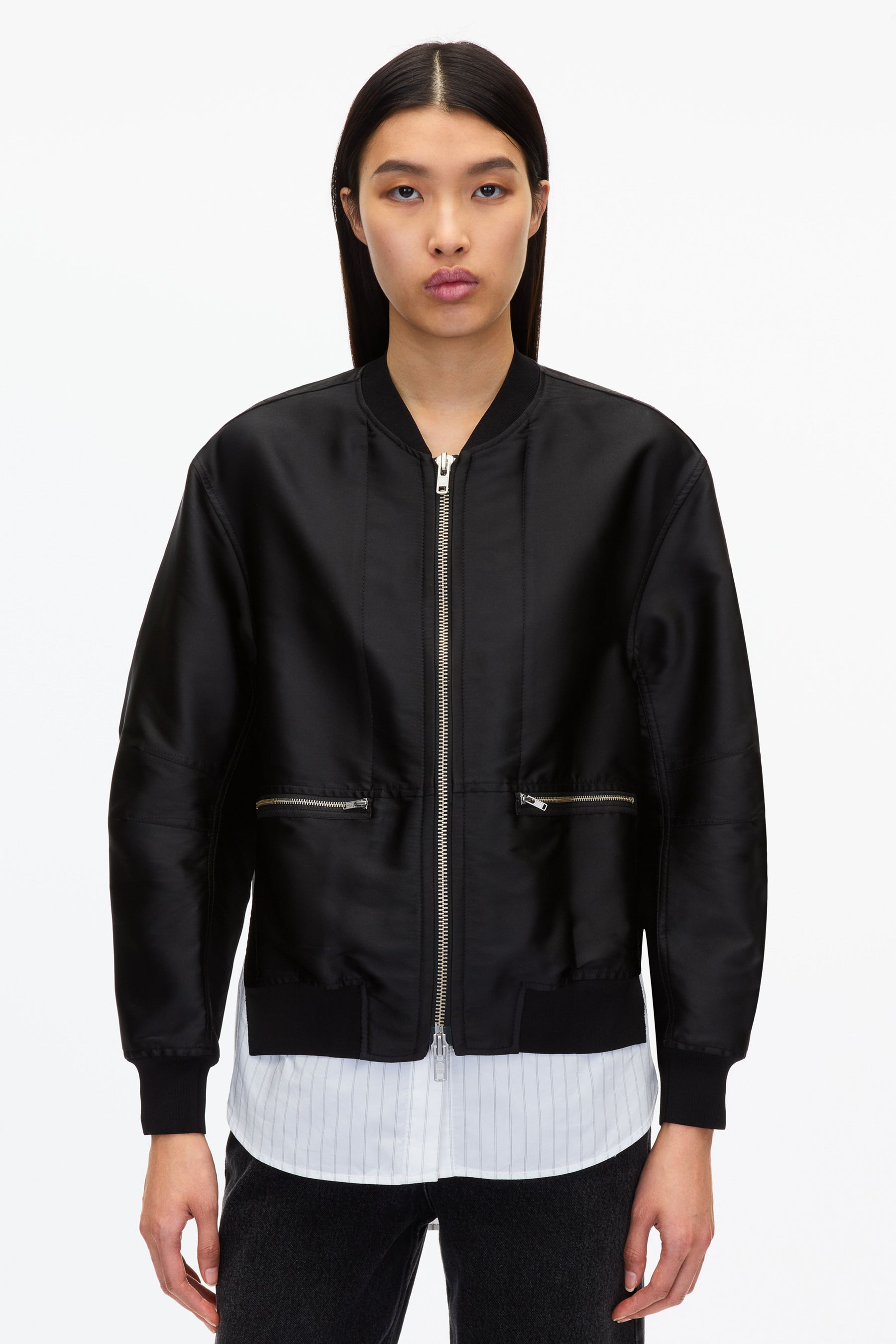 Layered Bomber Jacket