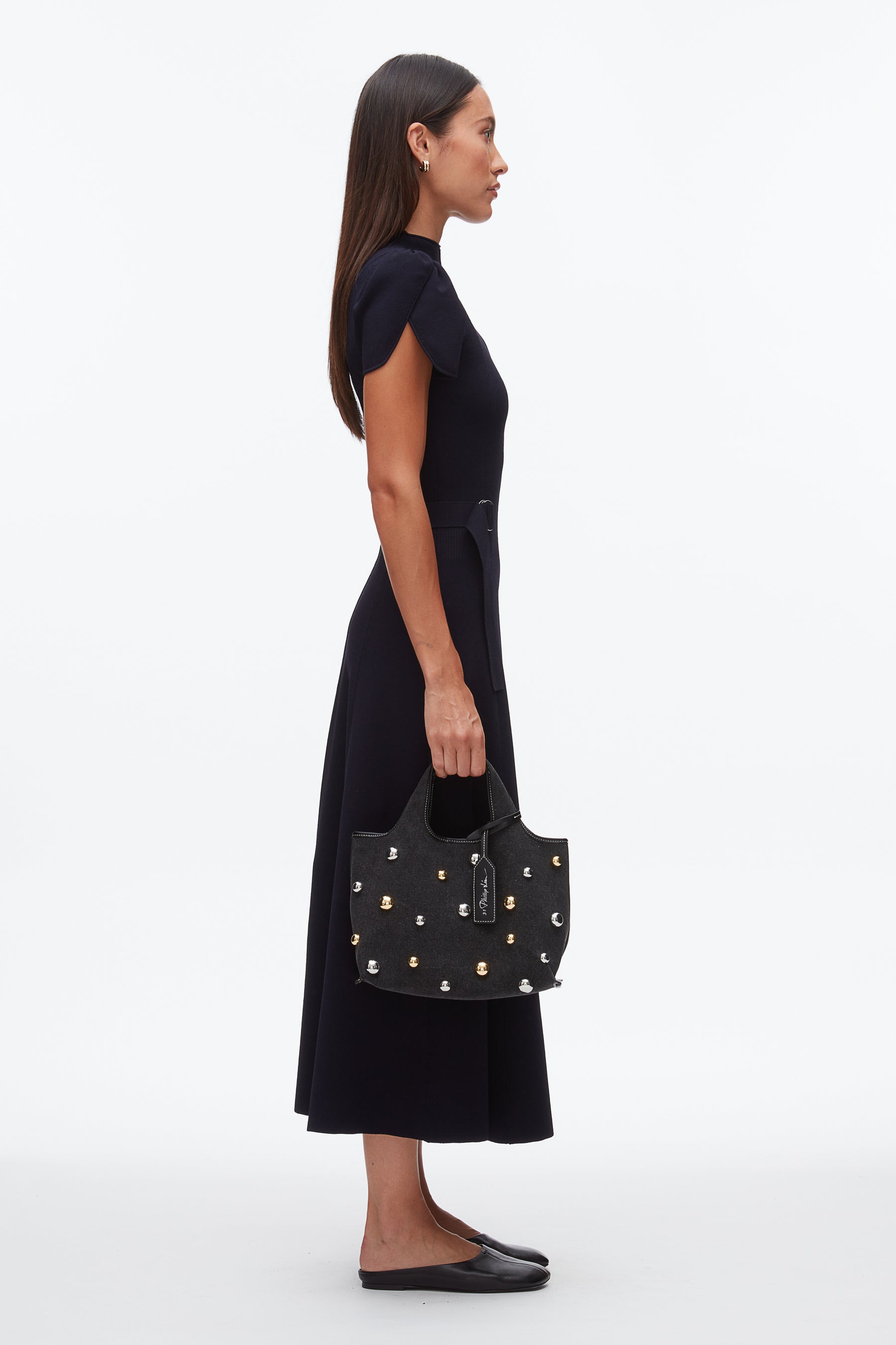 Dome Embellishment Mini Market Tote