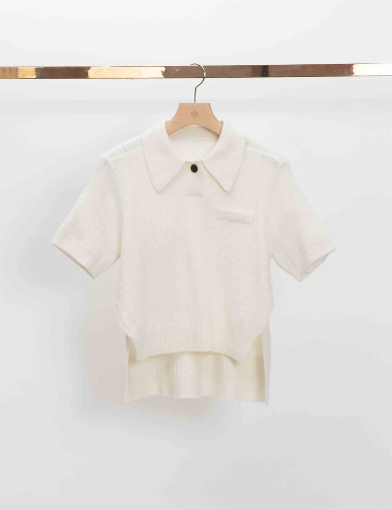 Short Sleeve Lofty Knit Polo Top – 3.1 Phillip Lim