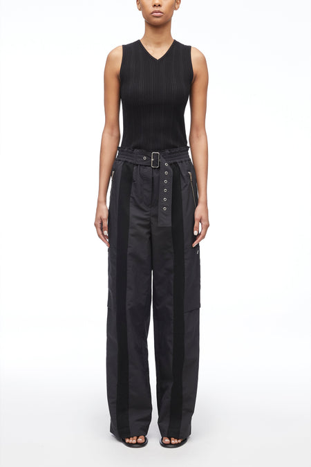 Recycled Tech Poly Cargo Crop Pant