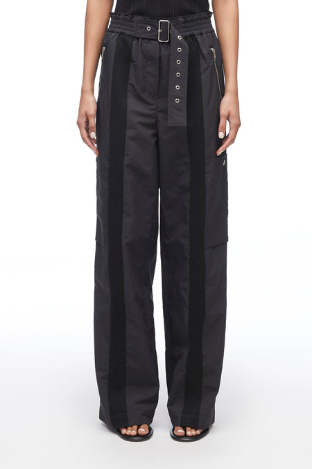 Recycled Tech Poly Cargo Crop Pant