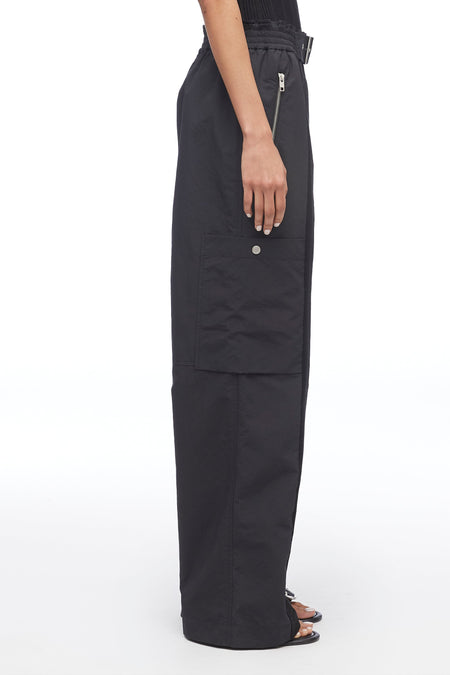 Recycled Tech Poly Cargo Crop Pant