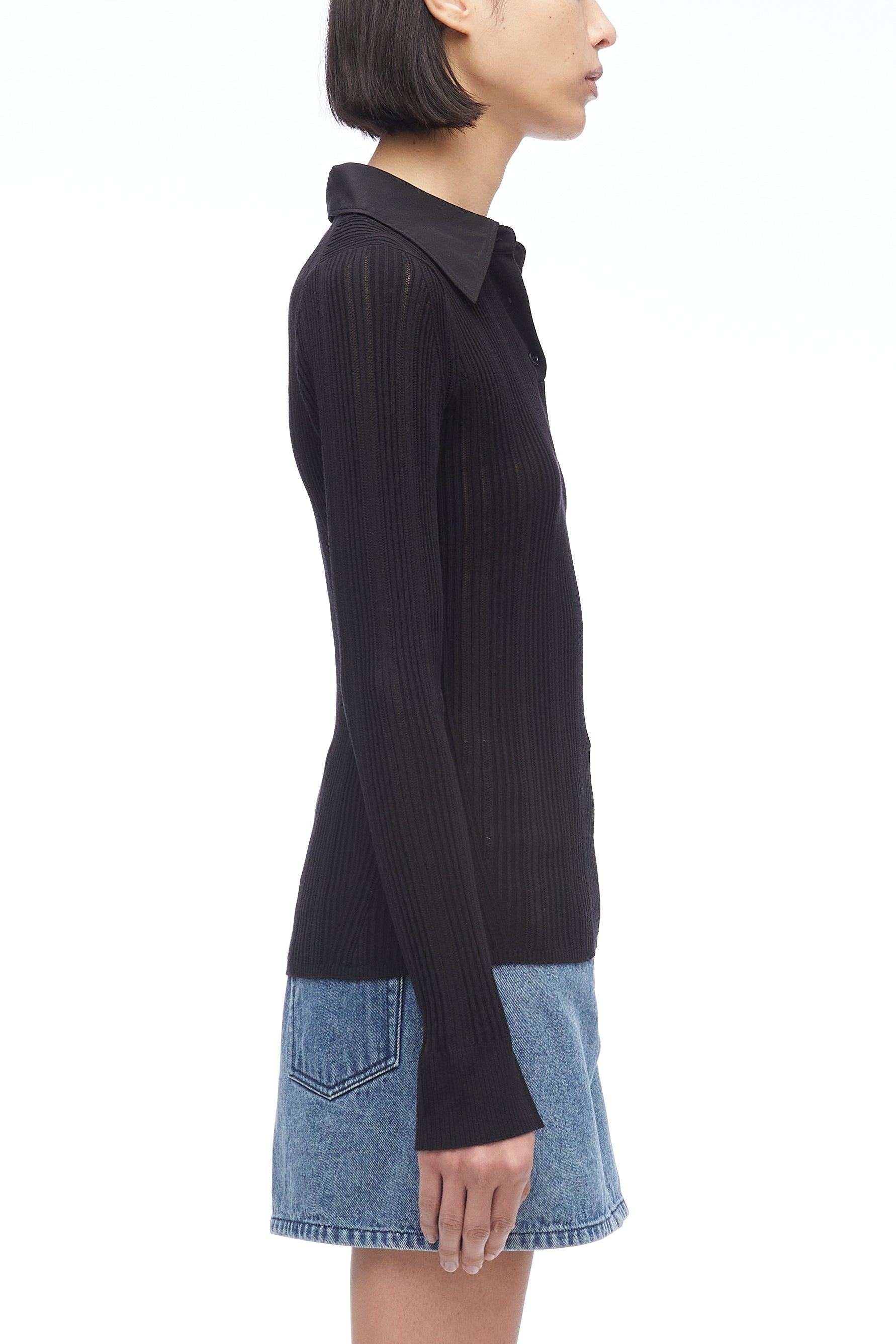 Variegated Rib Polo Pullover – 3.1 Phillip Lim