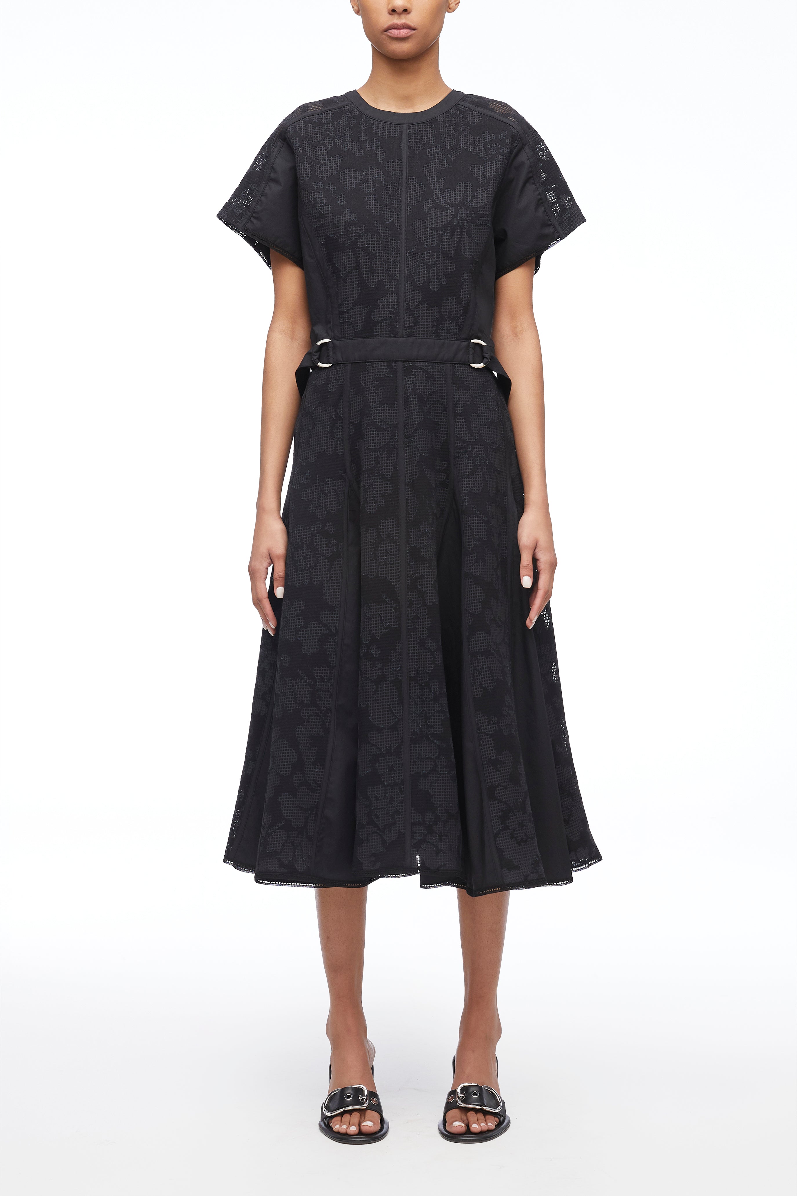 Bonded Lace Pleated Combo Dress – 3.1 Phillip Lim