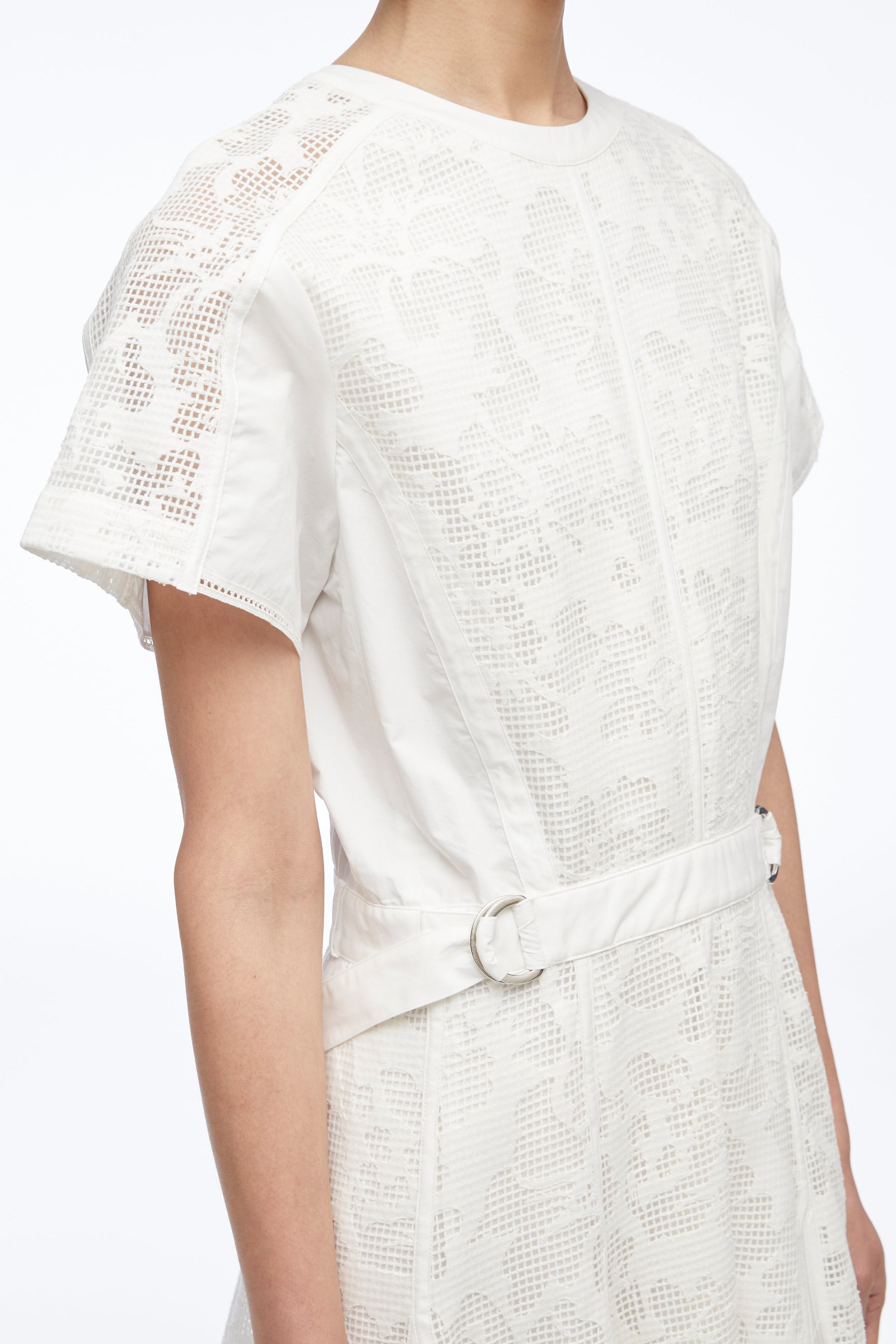 Bonded Lace Pleated Combo Dress – 3.1 Phillip Lim
