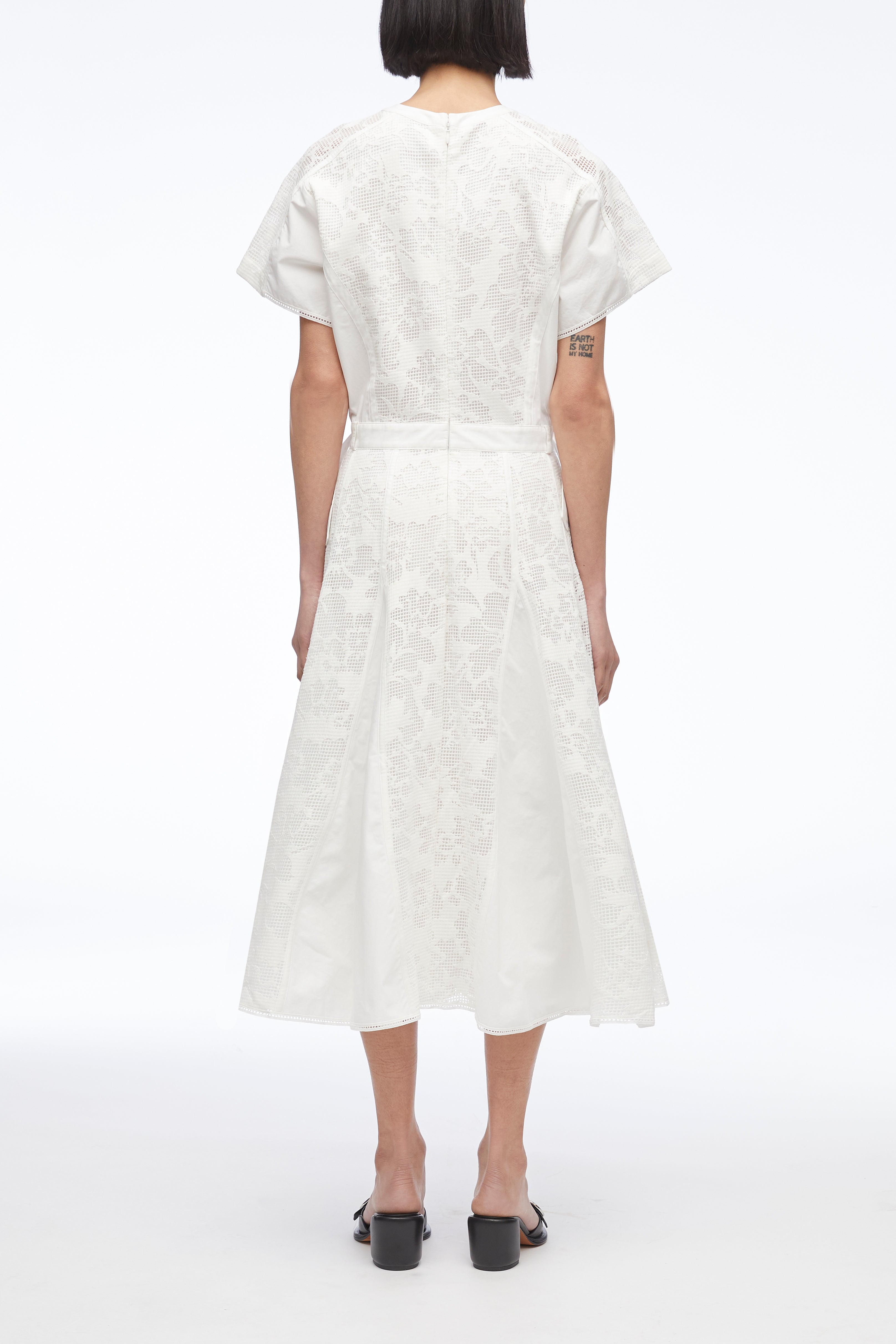 Bonded Lace Pleated Combo Dress – 3.1 Phillip Lim