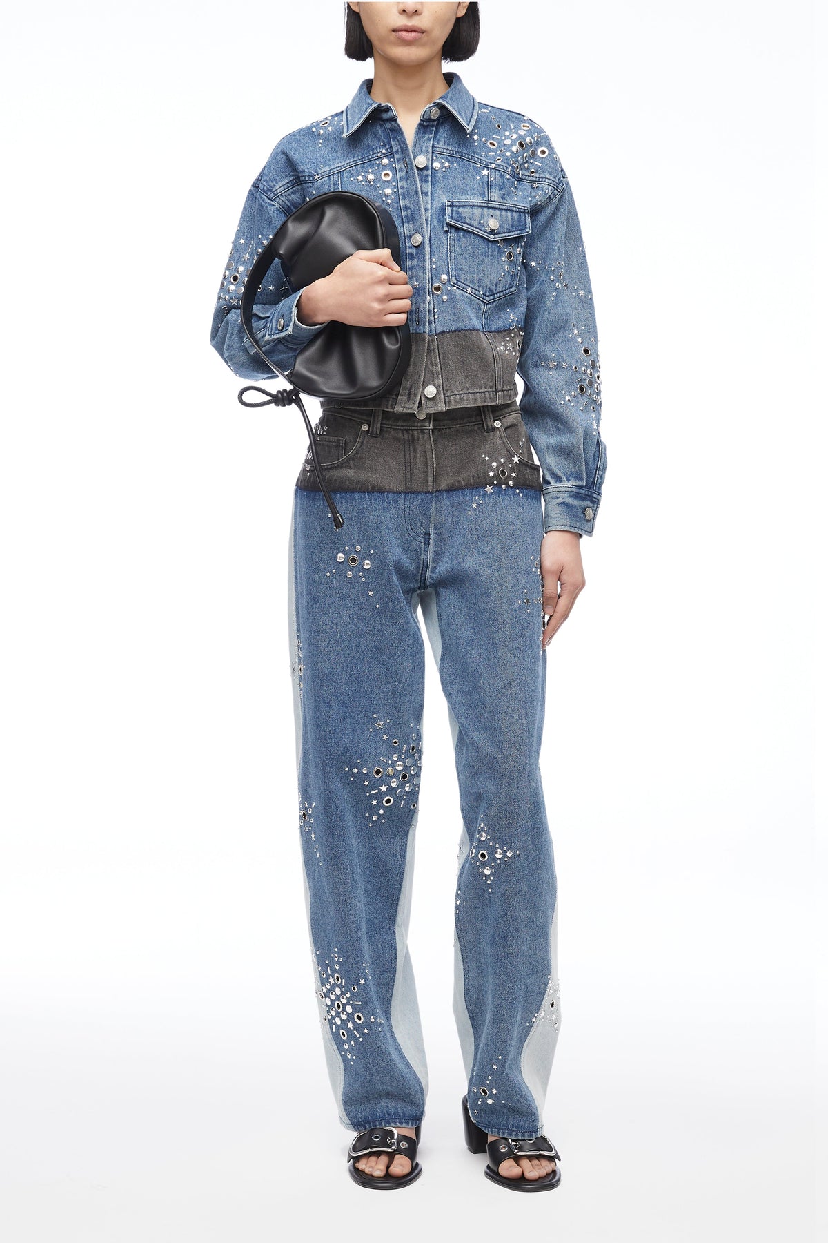 Liberty Embellished Cropped Denim Jacket – 3.1 Phillip Lim