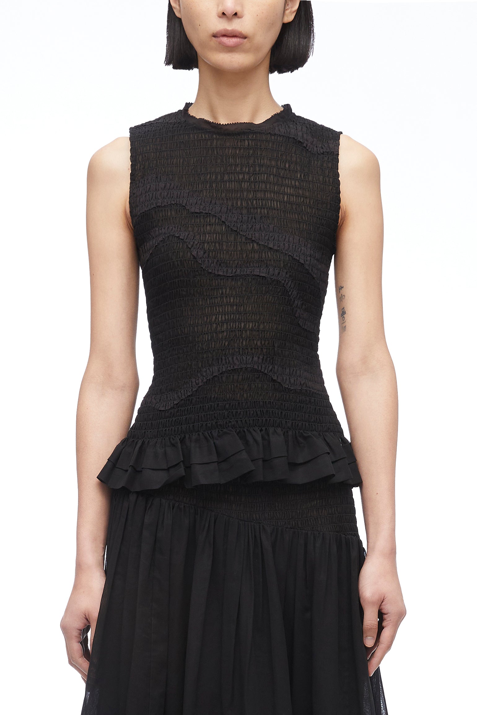 phillip lim smocked blouse