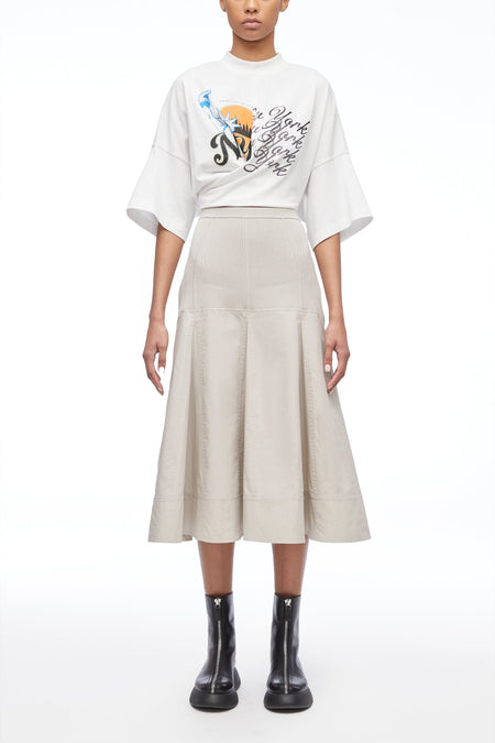 Poplin Midi Skirt