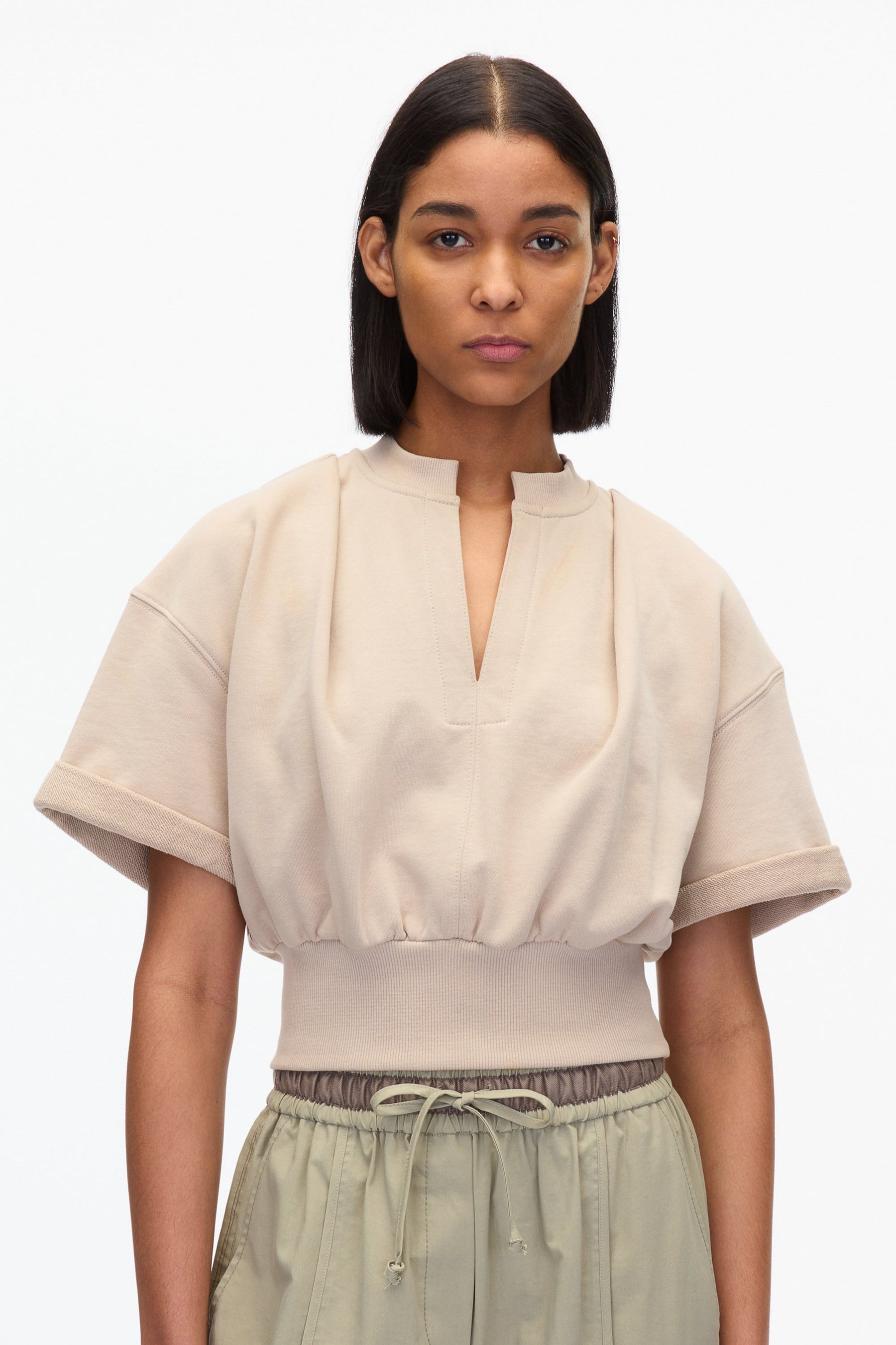 Umber 3.1 Phillip Lim Slant Hem Burnout Muscle Tee