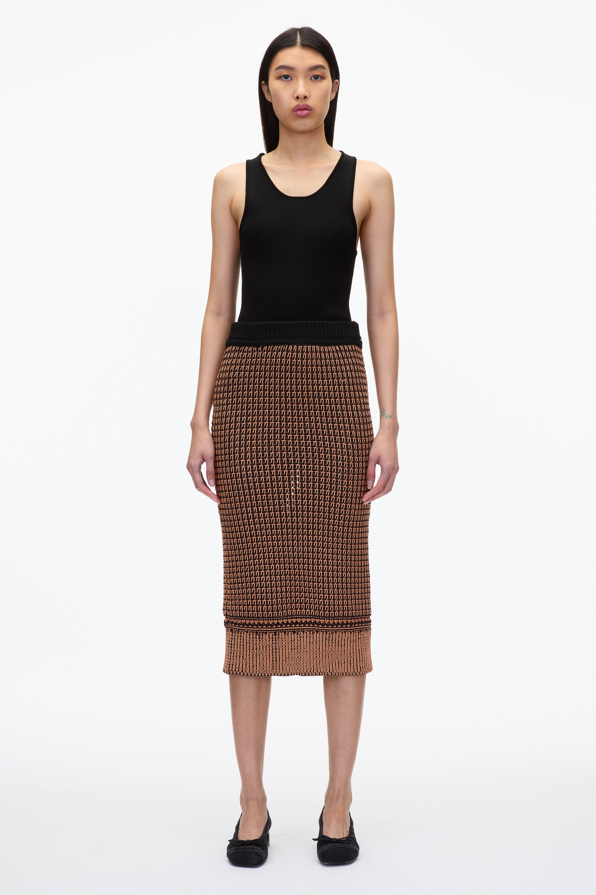 Bi Color Knit Pencil Skirt 3.1 Phillip Lim