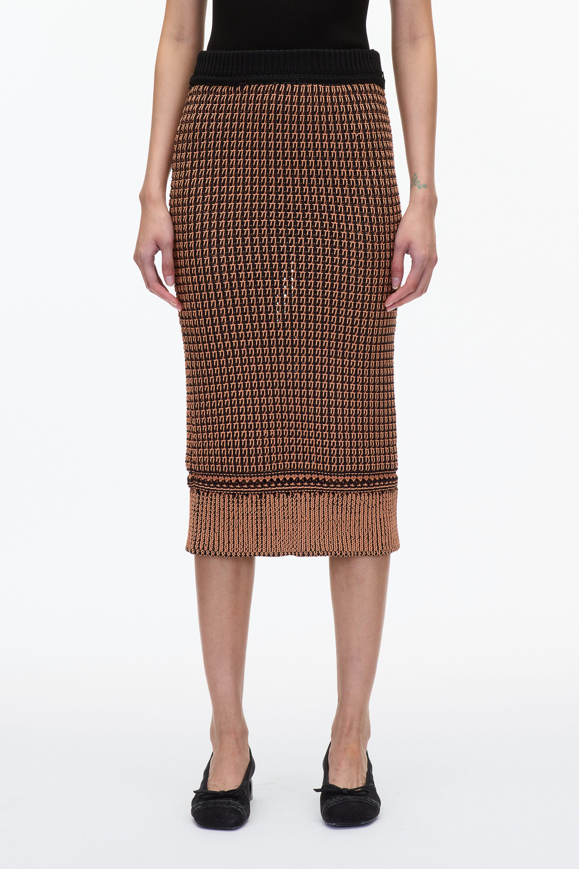 Bi Color Knit Pencil Skirt 3.1 Phillip Lim